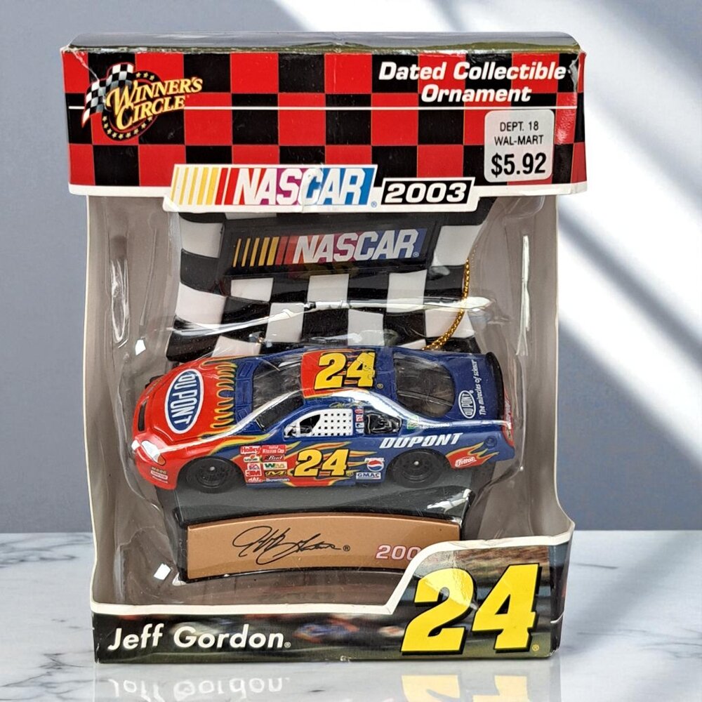 NASCAR 2002 Trevco Dated Collectible Ornament: Jeff Gordon Car #24